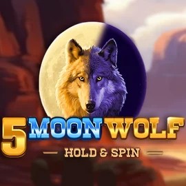 Slots logo of 5 Moon Wolf from Apparat Gaming at Sankra Casino