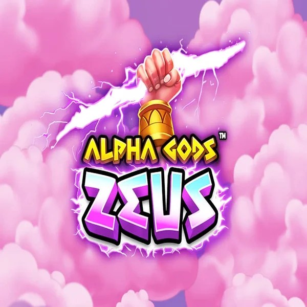 Alpha Gods Zeus slot logo by PearFiction Studios at Sankra Casino