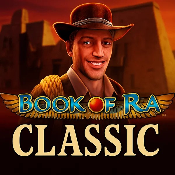 Official Slots logo: Book of Ra Classic by Novomatic at Sankra Casino