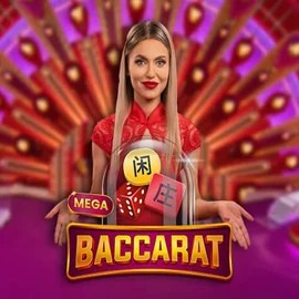 Mega Baccarat logo by Pragmatic Play Sankra Casino