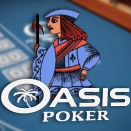 Enjoy Oasis Poker by Nucleus Gaming – logo hosted on sankrascasino.com